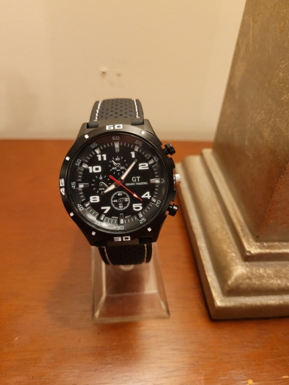 New Black and White GT Grand Touring Sport Men's Watch